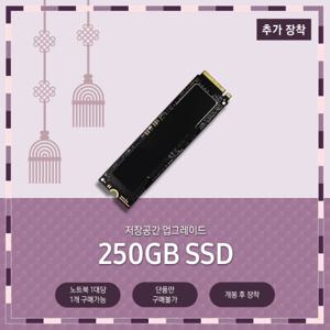  삼성전자   추가옵션  SSD 250GB 추가장착(개봉 후 장착) / 단품만 구매불가