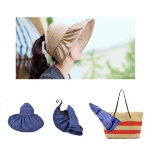 리빙에디션 여성 돌돌이 모자 레이나 휴대용 썬캡 여름 햇빛 자외선 차단 선캡