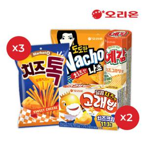 [오리온]치즈마니아세트(4종10봉고래밥2+치즈톡3+나쵸3+예감2)