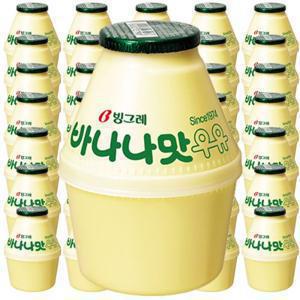빙그레 바나나맛 우유 240ml x 24개 단지우유