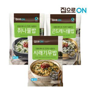 집으로ON 곤드레나물밥 230g x 8개 + 취나물밥 230g x 4개/시래기무밥