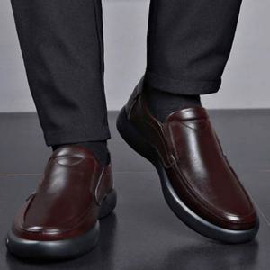 [퍼스트앙]남성 겨울 정장구두 털 로퍼 신발 250-270