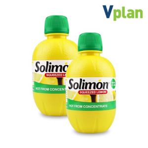 [브이플랜] 솔리몬 스퀴즈드 레몬즙 2병 560ml 레몬 원액 주스 물 차