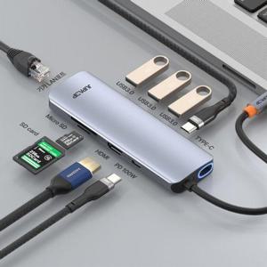 [주파집]주파집 C타입멀티9IN1 USB HDMI TFSD PD C포트 LAN 허브HUB901