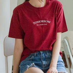 [험블]  여름 레터링티 루즈핏 롱티셔츠 여자반팔티셔츠