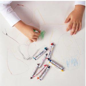 쥐기편한 아이 크레파스 왁스 크레용 낙서 색칠 공부 놀이 어린이 12색