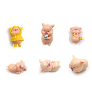 미니어처 돼지6종세트 귀여운아기 장난감 방꾸미기