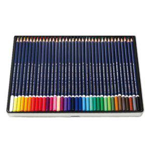 수채색연필 36색세트 디자인취미용 교육전문가용 진한색상