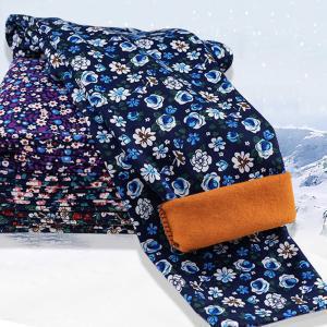 겨울꽃무늬 패딩바지 기모 방한 몸빼바지 등산 작업복 방풍