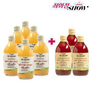 최화정쇼데니그리스 사과초모식초 6병+허니크랜베리 애사비
