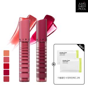 립프레션 글로우래스팅 틴트+더블클린수정화장패드2매