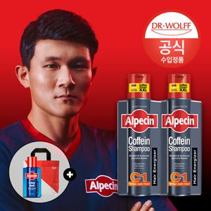 [김민재의 샴푸] 카페인 샴푸 C1 (모발 강화) 375ml x 2