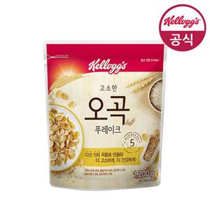 켈로그 시리얼 오곡 푸레이크 1200g x 1개 대용량