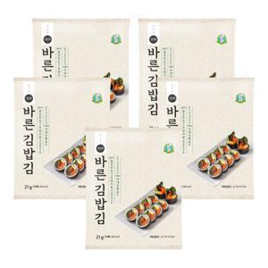 [성경김본사] 바르다김선생 바른김밥김(10매) x 5봉 (총 50매)