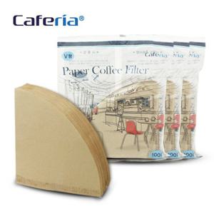 Caferia 커피여과지 V#2(300매)-CF2 [커피필터/거름종이/핸드드립/드립용품/커피용품]