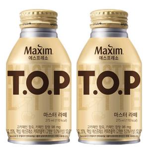 맥심 티오피 TOP 마스터라떼 275ml x 20캔 보틀커피 커피음료