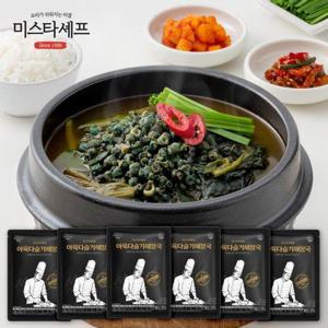 갤러리아_미스타셰프 아욱다슬기해장국 500g 6팩