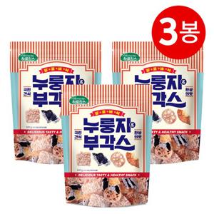 [하루견과] 누룽지&부각스 240gx3봉 / 바삭고소한건강간식/ 찹쌀누룽지/김부각