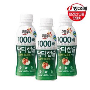 갤러리아_빙그레 1000배 닥터캡슐 사과 130ml x18개