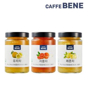 [카페베네] 홈카페 과일청 선물세트 /유자,자몽,레몬 3입