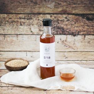 고소한 향과 맛 국산 참기름 180ml 가정용 저온압착 참기름