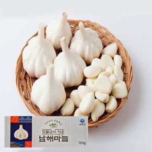 남해 햇 마늘 5kg 특등급 국산 남도마늘 통마늘 제철 채소 저장용 김장 요리 장아찌