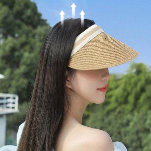 예쁜 라탄모자 가벼운 자외선차단 패션 모자