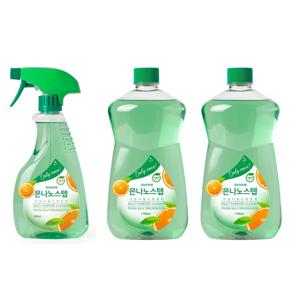 은나노스텝 시즌3 친환경 다용도 세정제 본품 550ml + 리필 1100ml*2개