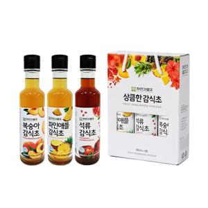 3년숙성 복숭아/파인애플/석류 감식초 세트