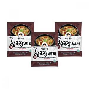 시집가는 농산 찌개 3종 6팩 (청국장찌개 350g/된장찌개 380g/콩비지탕 500g)