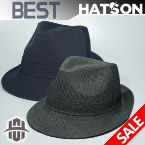 [햇츠온]HatsON 남성 여성 페도라 중절모 챙 모자 H1-1601 AA