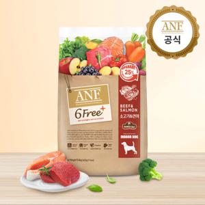 ANF 식스프리플러스 독 소고기&연어 5.6kg+도기워커(M)