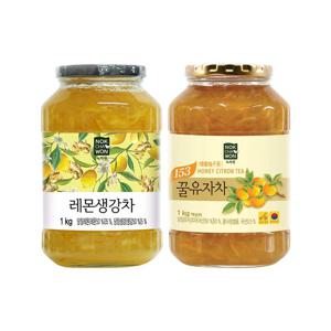 [녹차원] 레몬생강차 1KG+꿀유자차 1kg