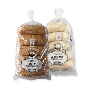 [신라명과] 샌드위치식빵 2종세트(호기빵+쁘띠바게트) (냉동)