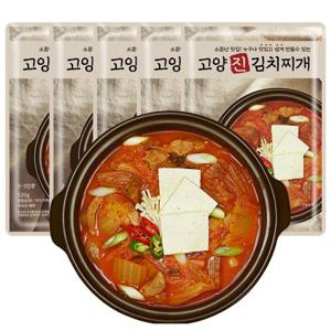 [고양진 김치 찌개 2~3인용 520g 5팩 ] 유명한 한정식 밀키트 간편식품 즉석식품