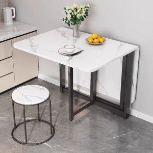 접이식 식탁 홈 식탁 주택 소형 다기능 단순 보이지 않는 이동식 소형 사각형 테이블