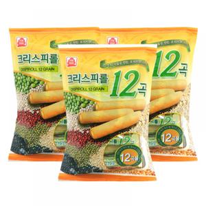 고소한 맛이 일품인 크리스피롤 12곡 곡물과자 180g (3팩/5팩)