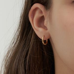 [베네피트 태연 착용]Basic ring earring PRE372