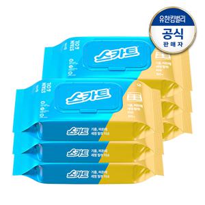 기름 찌든 때 세정 탈취 티슈 30매x6팩