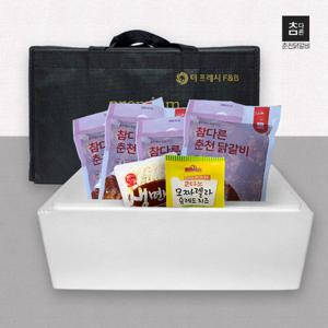 참다른 순살 춘천닭갈비 선물세트/닭갈비500g 4팩+우동사리+치즈