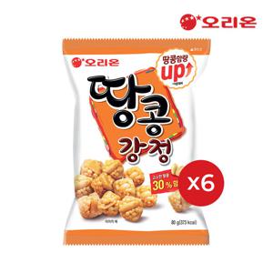 [오리온] 땅콩강정(80g) x 6개