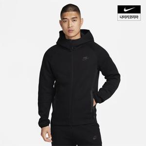 맨즈 나이키 테크 플리스 풀집 윈드러너 후디 NIKE FB7922-010