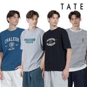 [런칭가 59,900원][TATE] 테이트 24SS 남성 썸머 코튼 블렌딩 프레쉬 아트웍 맨투맨 4종