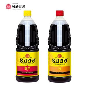 몽고 메주 간장 1.8L+진간장1.8L