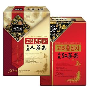 [녹차원] 고려인삼차 50포+고려홍삼차 50포