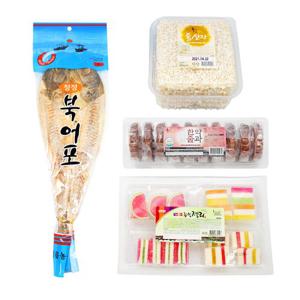 간편한 성묘키트(북어포40g+한줄약과350g+통산자150g,종합젤리150g)