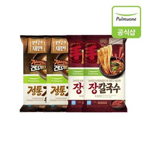 [풀무원] 겨울면 2종(가쓰오우동,장칼국수 )4봉 혼합구성