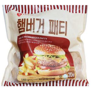 롯데푸드 햄버거패티 냉동 1.1kg 1개