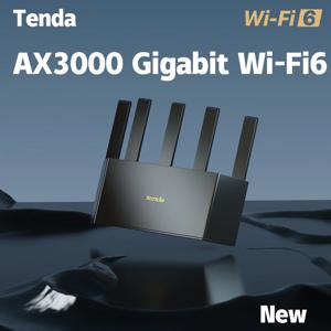 Tenda 듀얼 밴드 홈 게임용 지능형 핫스팟, AX3000 메쉬 WiFi6 기가비트 무선 라우터, 3000 M 무선 속도 2.4G 및 5G