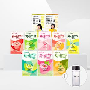 [2024 신상] 콤부차 신상 포함 10가지맛 혼합 100스틱+에코보틀350ml